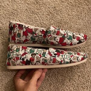 TOMS Belmont Holiday Dogs Christmas